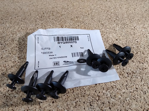 LAND ROVER BUMPER & GRILLE RETAINER CLIP DISCOVERY SPORT 15 SET 8 OEM RYQ500070